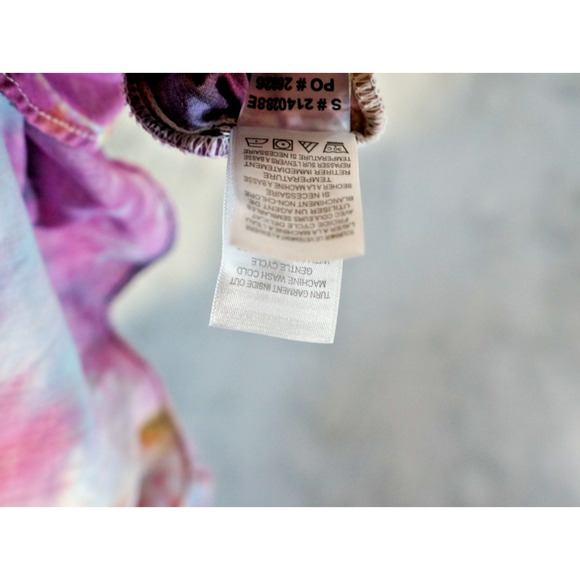 Bloome Girls 14 Ruffle Asymmetrical Galaxy Crumple Tie-Dye Dress Artisan Dyed - Picture 11 of 12